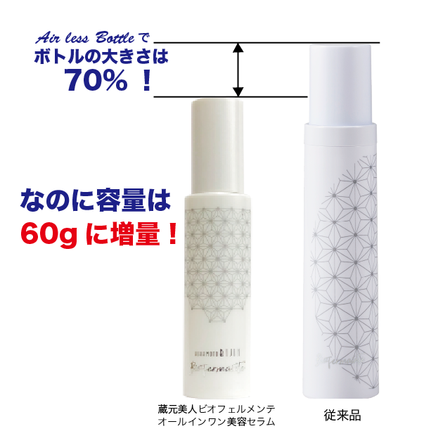 空気並隔絕接觸的真空保鮮瓶(Airless)以、!功效輕巧便利(相較舊款70%)於中身
也50g從60g前往増量